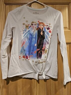 Frozen II XL 14/16 Girls Long Sleeve Top Anna Elsa This Is Our Journey Tee
